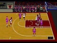 une photo d'Ã©cran de NBA Showdown sur Sega Megadrive